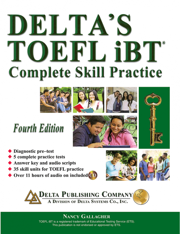 خرید کتاب تافل دلتا ویرایش چهارم Deltas Key to the TOEFL iBT 4th+CD