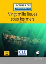 خرید کتاب زبان Vingt mille lieues sous les mers - Niveau 1 / A1 + CD 2eme edition