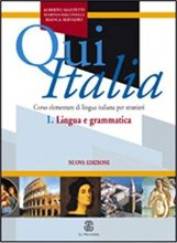 خرید کتاب ایتالیایی 1 Qui Italia Lingue e Grammatico
