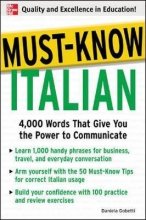 خرید کتاب ایتالیایی Must-Know Italian : 4,000 Words That Give You the Power to Communicate