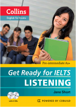 خرید کتاب زبان کالینز گت ردی فور آیلتس لیسنینگ پری اینترمدیت COLLINS Get Ready for IELTS Listening Pre-Intermediate