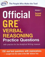 خرید کتاب آفیشیال جی آر ای وربال ویرایش دوم Official GRE Verbal Reasoning Practice Questions 2nd
