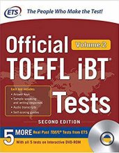 خرید کتاب زبان ETS Official TOEFL iBT Tests 2nd - Volume 2+ DVD