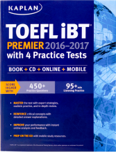 خرید TOEFL iBT Premier Kaplan2016-2017+CD تافل کاپلان