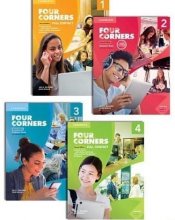 خرید مجموعه 4 جلدي کتاب فور كورنرز ويرايش دوم Four Corners Second Edition