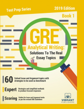خرید کتاب GRE Analytical Writing : Solutions to the Real Essay Topics - Book 1 Edition 2019