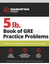 خرید جی آر ای منهتن GRE Manhattan 5lb. Book of GRE Practice Problems