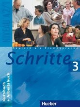 خرید کتاب شریته آلمانی Deutsch als fremdsprache Schritte 3 NIVEAU A 2/1 Kursbuch + Arbeitsbuch