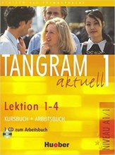 خرید کتاب آلمانی تانگرام Tangram 1 aktuell NIVEAU A1/1 Lektion 1-4 Kursbuch + Arbeitsbuch + CD