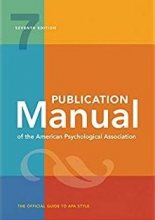 خرید كتاب Publication Manual of the American Psychological Association Seventh Edition