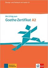 خرید کتاب تست و تمرین آزمون میت ارفوگ آلمانی Mit Erfolg Zum Goethe-Zertifikat: Ubungs- Und Testbuch A2 Mit Audio-CD