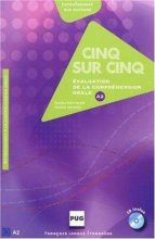خرید کتاب زبان فرانسه CINQ SUR CINQ, NIVEAU A2 (CD INCLUS)