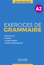 خرید کتاب زبان فرانسه En Contexte – Exercices de grammaire A2 + CD + corrigés سیاه سفید