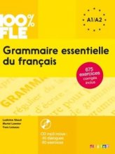 خرید کتاب زبان فرانسه Grammaire essentielle du français niv. A1-A2 + CD 100% FLE سیاه سفید