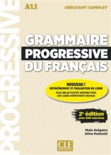 خرید کتاب زبان فرانسه Grammaire progressive - debutant complet + CD رنگی