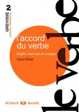 خرید کتاب زبان فرانسه L’accord du verbe Règles, exercices et corrigés رنگی