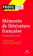 خرید Profil - Memento de la littérature française