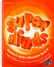 خرید کتاب معلم Super Minds 4 Teachers Book+CD