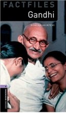 خرید کتاب داستان کوتاه Oxford Bookworms 4 Gandhi+CD