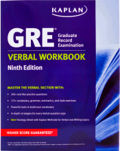 خرید کتاب زبان New GRE Verbal Workbook KAPLAN 9th