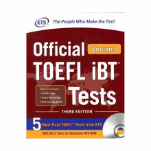 خرید کتاب زبان ETS Official TOEFL iBT Tests 3rd - Volume 1+ DVD