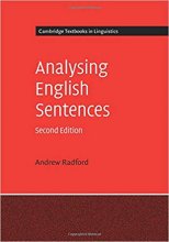 خرید کتاب زبان Cambridge Textbooks in Linguistics Analysing English Sentences