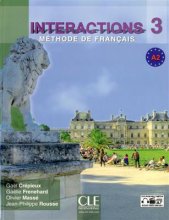 خرید کتاب زبان فرانسه Interactions 3 Niveau A2 Livre de leleve + DVD Rom