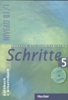 خرید کتاب شریته آلمانی Deutsch als fremdsprache Schritte 5 NIVEAU B 1/1 Kursbuch + Arbeitsbuch