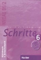 خرید کتاب شریته آلمانی Deutsch als fremdsprache Schritte 6 NIVEAU B 1/2 Kursbuch + Arbeitsbuch