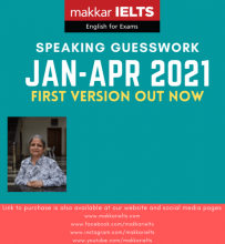 خرید کتاب زبان Makkar IELTS Speaking Guesswork January to April 2021 First Version
