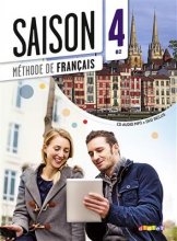 خرید کتاب زبان فرانسه سزون Saison niveau 4 B2 - livre de l'eleve + cahier + dvd