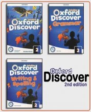 خرید Oxford discover 2 + grammar + Writing and Spelling + CD پک کامل اکسفورد دیسکاوری 2